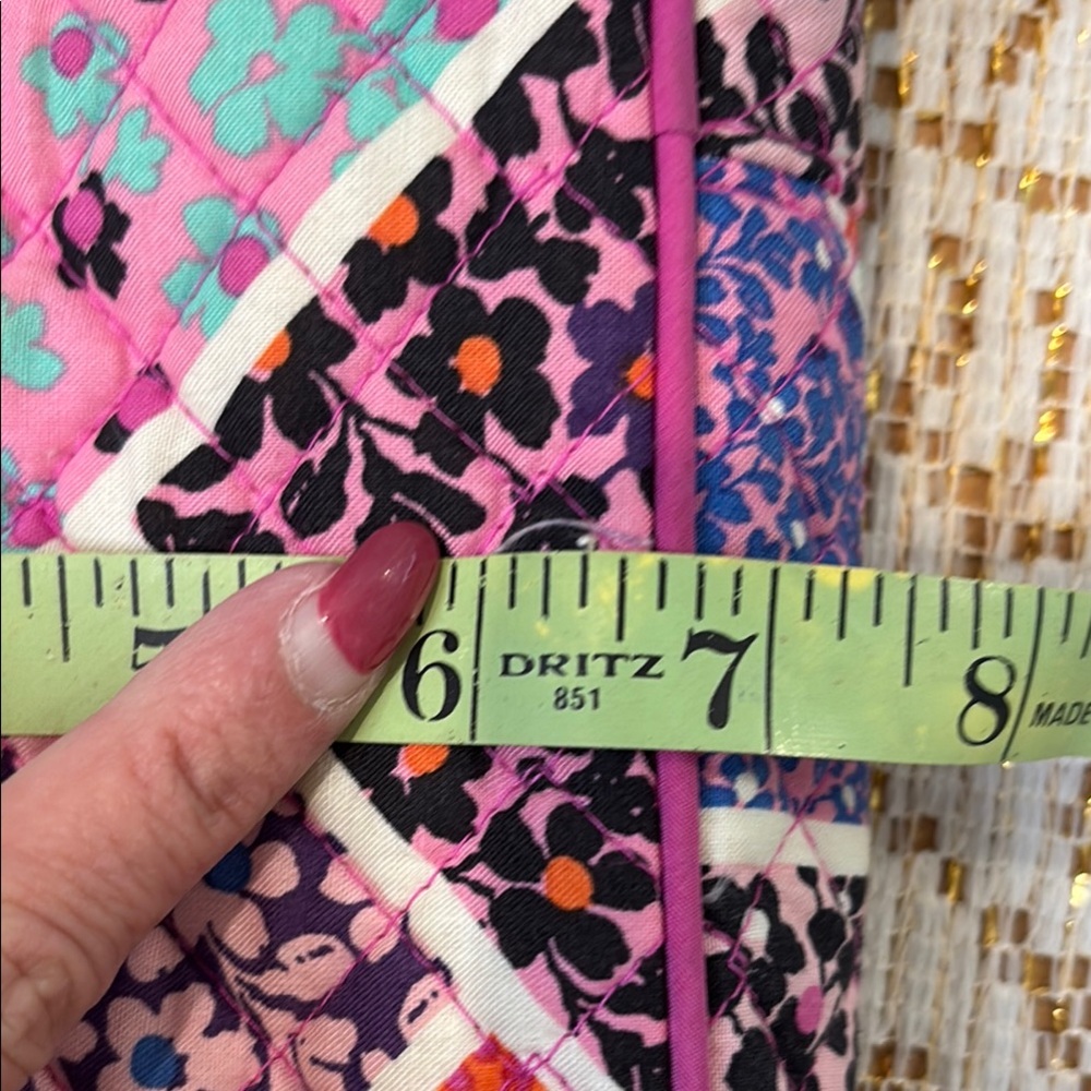Vera Bradley Pink and Purple Quilted Crossbody Bag - Picture 11 of 11